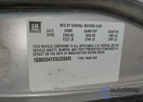 2005 Cadillac Deville Livery from USA, damaged, VIN 1G6KD54YX5U258345